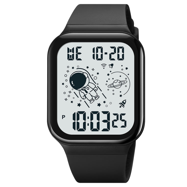 SKMEI 1863 Multifunctional Astronaut Student Digital Sports Square Watch(Black White Machine) - free shipping - PMC TechLife - Order now!