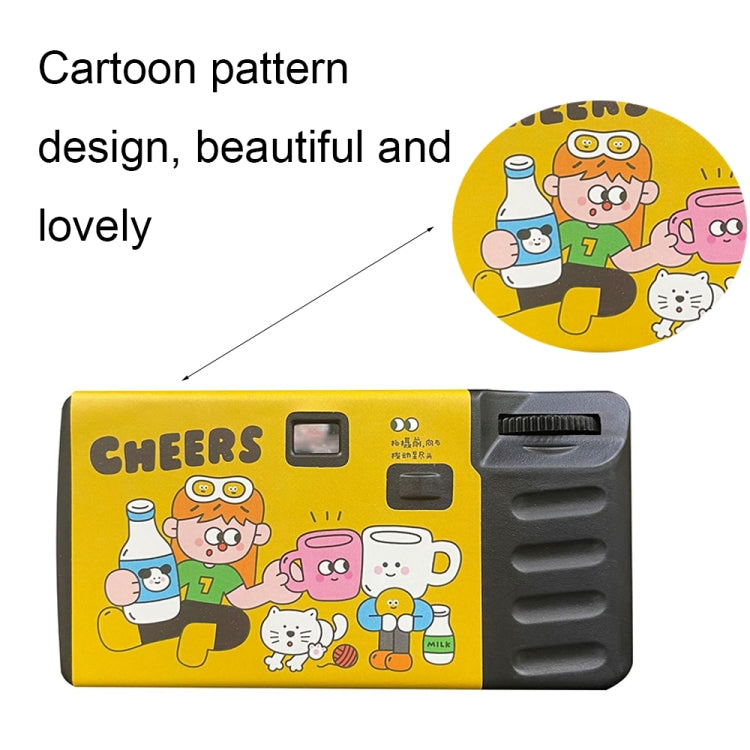 27pcs New Year Retro Film Camera Waterproof Cartoon Decorative Stickers without Camera - Children Cameras by PMC TechLife | Online Shopping South Africa | PMC TechLife | Buy Now Pay Later Mobicred