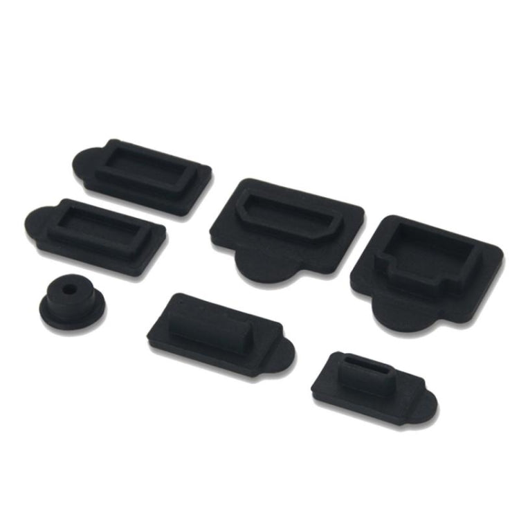 For PS5 2sets 7pcs/Set Dust Plug Silicone Dust Protector Anti-Dust Cover(Red) - PS5 Spare Parts by PMC TechLife | Online Shopping South Africa | PMC TechLife