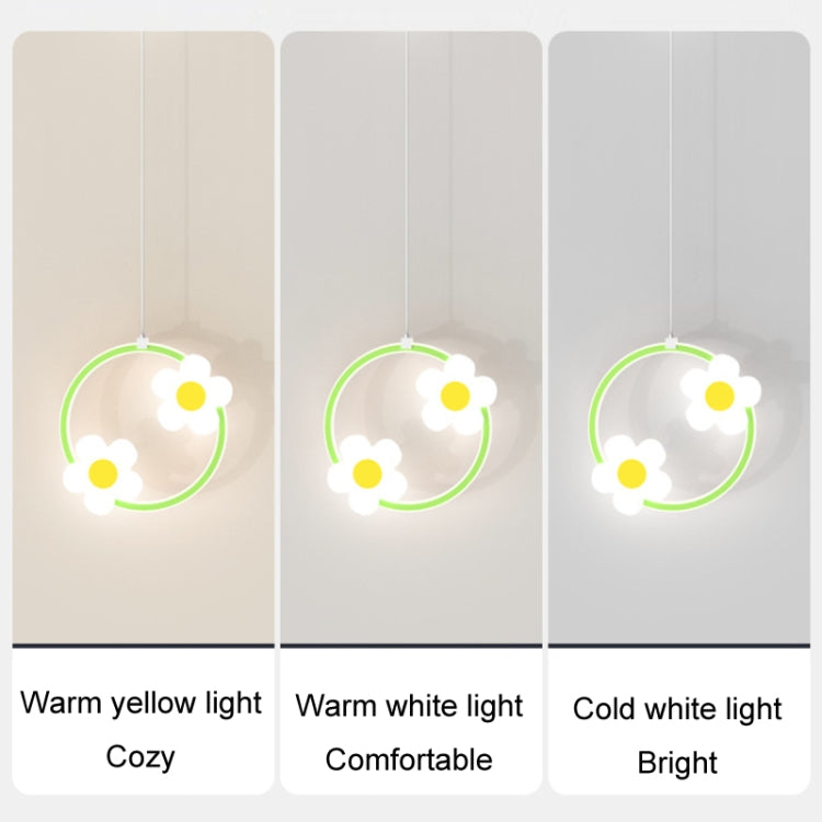 Children Room Bedside Warm Sunflower Chandelier, Color: Square Pink Warm Light - Celling Lights & Chandeliers by PMc TechLife | Online Shopping South Africa | PMc TechLife | Buy Now Pay Later Mobicred