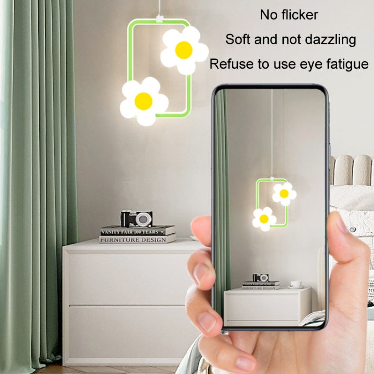 Children Room Bedside Warm Sunflower Chandelier, Color: Square Pink Warm Light - Celling Lights & Chandeliers by PMc TechLife | Online Shopping South Africa | PMc TechLife | Buy Now Pay Later Mobicred