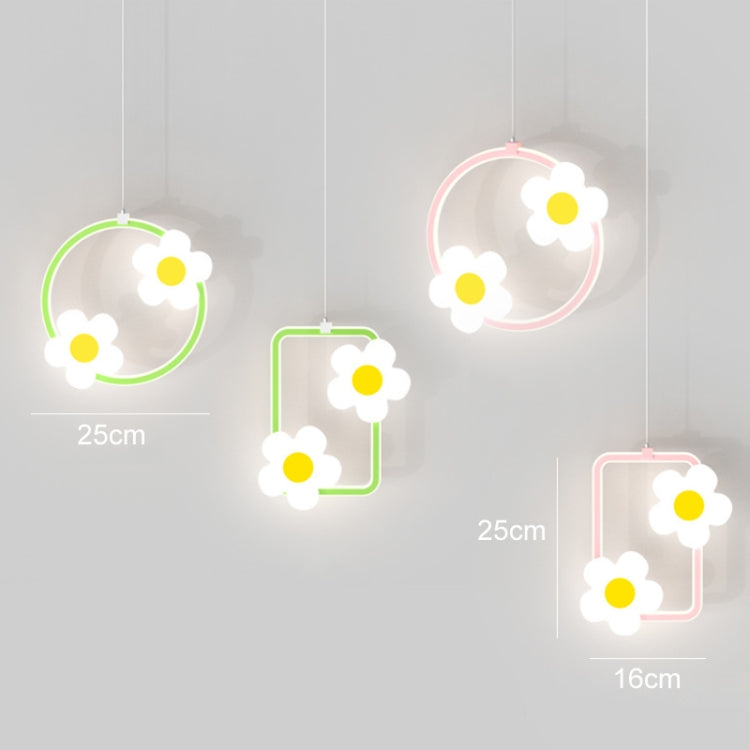 Children Room Bedside Warm Sunflower Chandelier, Color: Square Pink White Light - free shipping - PMc TechLife - Order now!