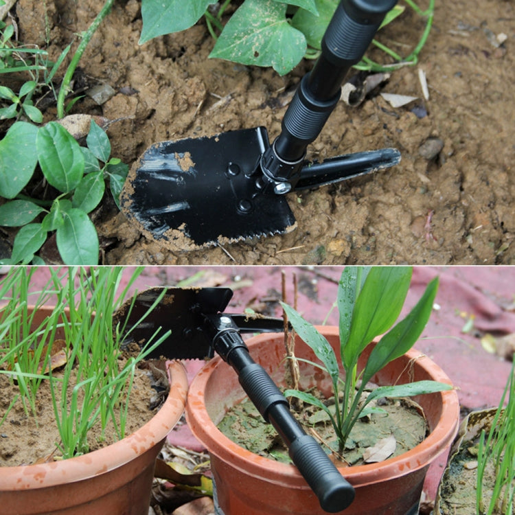 Multifunctional Thickened Double Grip Shovel Outdoor Camping Folding Shovel(Green) - Emergency Tools by PMC TechLife | Online Shopping South Africa | PMC TechLife | Buy Now Pay Later Mobicred