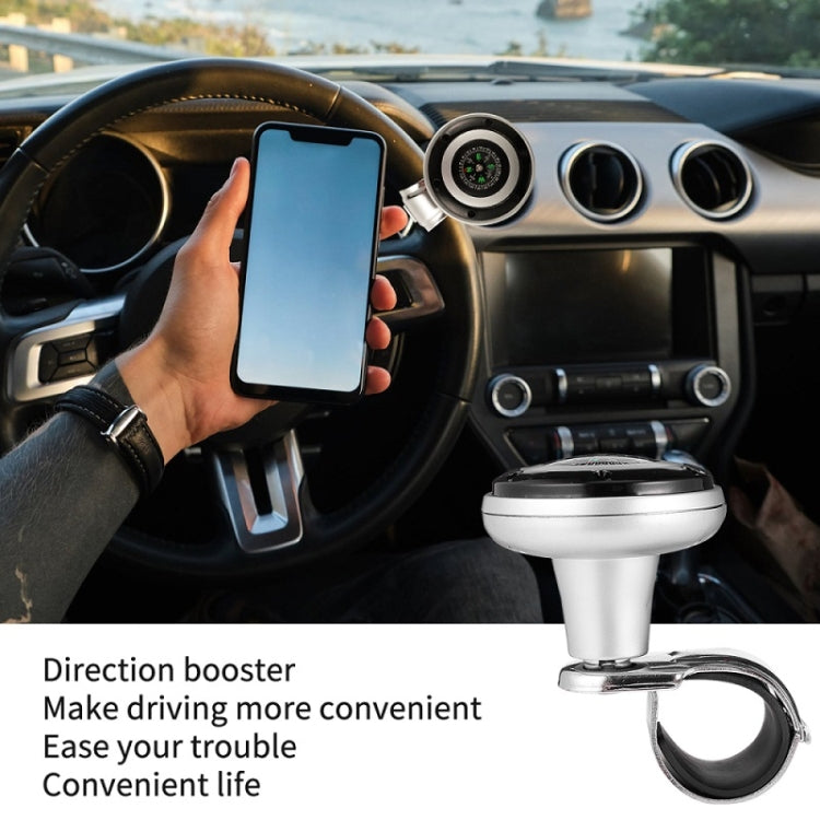 Car Steering Wheel Booster Ball Assist With Compass(A Model Black) - Steering Wheel Accessories by PMC TechLife | Online Shopping South Africa | PMC TechLife | Buy Now Pay Later Mobicred