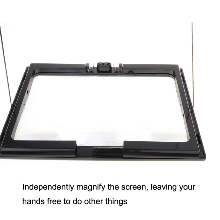 WJ10015 Full Page Reading LED Light Three-dimensional Folding Bracket Magnifying Glass - Others by PMC TechLife | Online Shopping South Africa | PMC TechLife