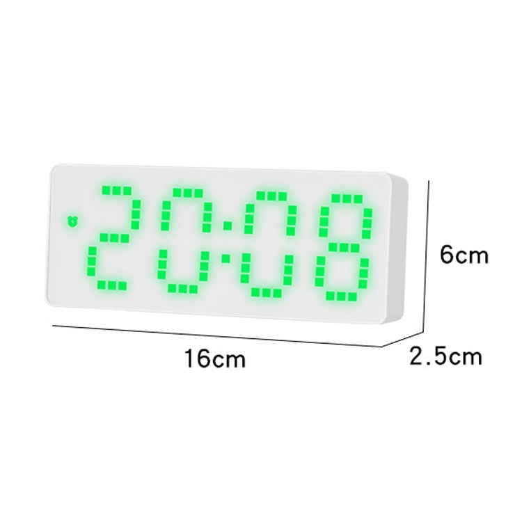 8017 LED Screen Voice Control Digital Alarm Clock Desktop Multifunctional Temperature Clock(Ice Blue) - Alarm Clocks by PMc TechLife | Online Shopping South Africa | PMc TechLife | Buy Now Pay Later Mobicred