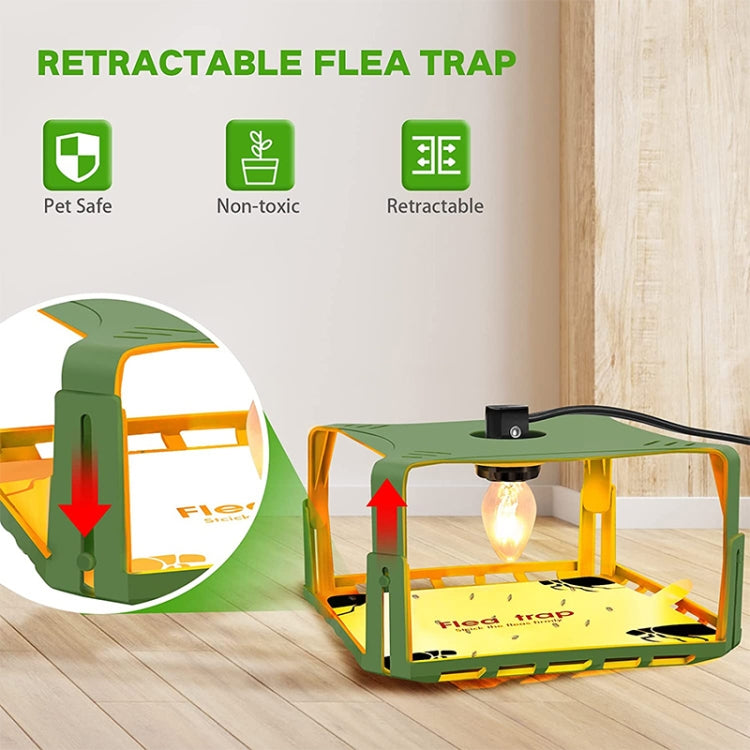 1pcs SK121 Square Fly Trap Flea Trap Pet Household Flea Light Catcher(US Plug) - Traps by PMC TechLife | Online Shopping South Africa | PMC TechLife | Buy Now Pay Later Mobicred