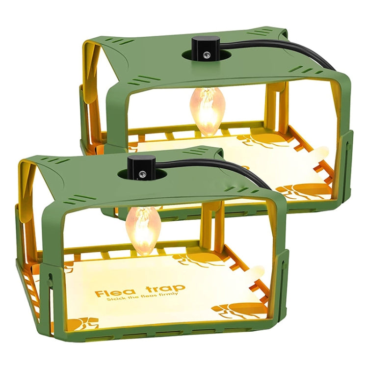 2pcs SK121 Square Fly Trap Flea Trap Pet Household Flea Light Catcher(US Plug) - Traps by PMC TechLife | Online Shopping South Africa | PMC TechLife | Buy Now Pay Later Mobicred