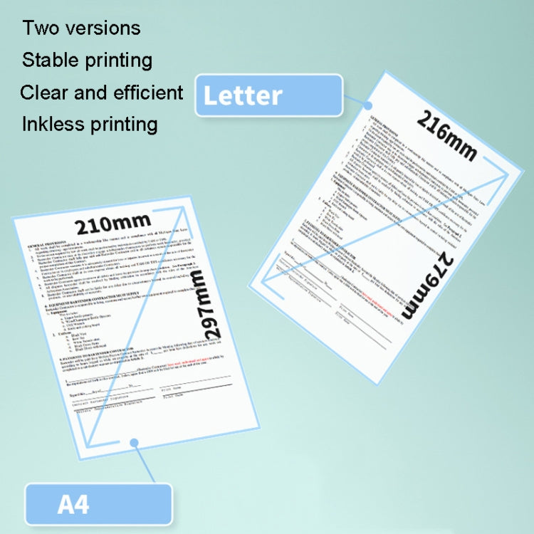 M08F Bluetooth Wireless Handheld Portable Thermal Printer(Silver A4 Version) - free shipping - PMC TechLife - Order now!