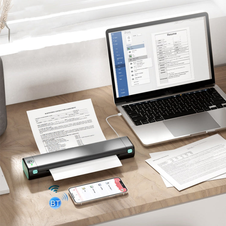 M08F Bluetooth Wireless Handheld Portable Thermal Printer(White Letter Version) - Printer by PMC TechLife | Online Shopping South Africa | PMC TechLife | Buy Now Pay Later Mobicred
