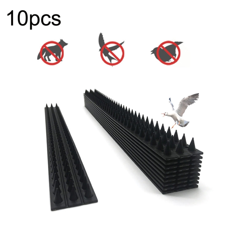 10pcs SK419 Power Equipment Line Anti-bird Thorn Roof Eaves Drive Bird Fence Anti-theft Electric Bird Thorn(Black) - Outdoor Insect Repellent by PMC Jewellery | Online Shopping South Africa | PMC Jewellery | Buy Now Pay Later Mobicred