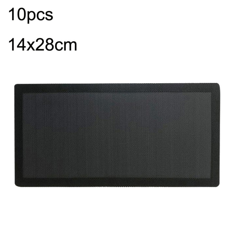 10pcs 14x28cm With Magnetic Suction Ordinary Version PVC Cooling Fan Dust Net Desktop Computer Industrial Fan Filter Cover - Fan Cooling by PMC Jewellery | Online Shopping South Africa | PMC Jewellery | Buy Now Pay Later Mobicred