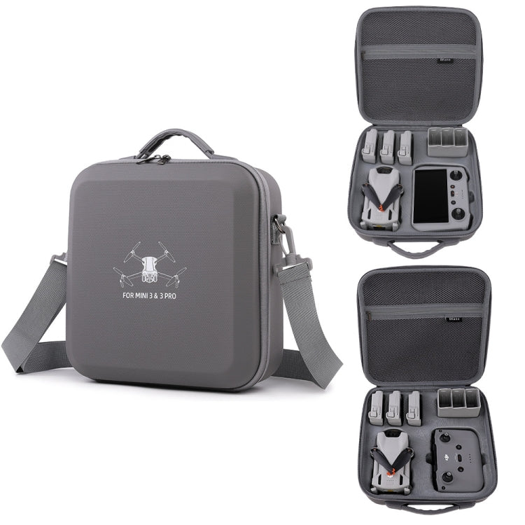 For DJI Mini 3 / Mini 3 Pro  BKANO PU Storage Bag Portable Shoulder Bag Messenger Bag RC Version - Backpacks & Bags by PMC Jewellery | Online Shopping South Africa | PMC Jewellery