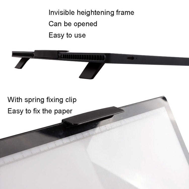 A4-D28B Rechargeable Copy Desk Drawing Board, Specification: With Charging Line+AU Plug Adapter -  by PMC TechLife | Online Shopping South Africa | PMC TechLife | Buy Now Pay Later Mobicred