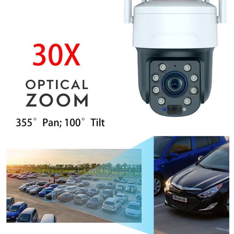 RH-Q10 Graffiti 5MP Wifi Wireless Solar Camera 30X Optical Zoom Auto Tracking Patrol IP66 Waterproof - Wireless Camera by PMC Jewellery | Online Shopping South Africa | PMC Jewellery