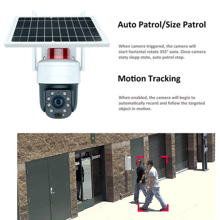 RH-Q10 Graffiti 5MP Wifi Wireless Solar Camera 30X Optical Zoom Auto Tracking Patrol IP66 Waterproof - Wireless Camera by PMC Jewellery | Online Shopping South Africa | PMC Jewellery