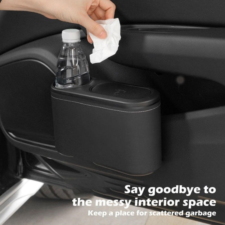 Car Seat Water Cup Holder Umbrella Storage Box Trash Can, Color: Black Leather - Stowing Tidying by PMC TechLife | Online Shopping South Africa | PMC TechLife | Buy Now Pay Later Mobicred