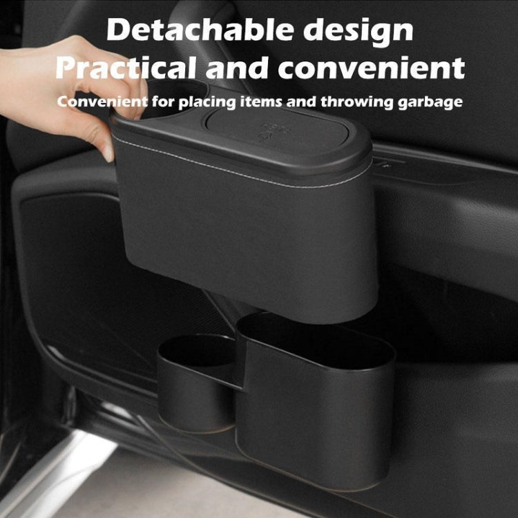 Car Seat Water Cup Holder Umbrella Storage Box Trash Can, Color: Brown Leather - Stowing Tidying by PMC TechLife | Online Shopping South Africa | PMC TechLife | Buy Now Pay Later Mobicred