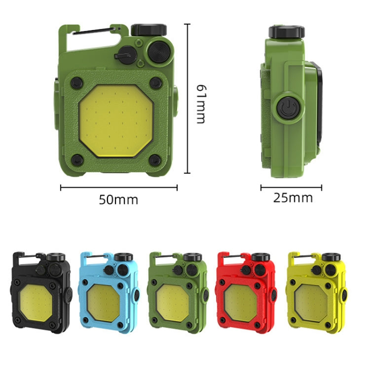 Mini Keychain COB Flashlight USB Rechargeable Magnetic Work Light For Outdoor Camping(Red) - Mini Flashlight by PMC Jewellery | Online Shopping South Africa | PMC Jewellery | Buy Now Pay Later Mobicred