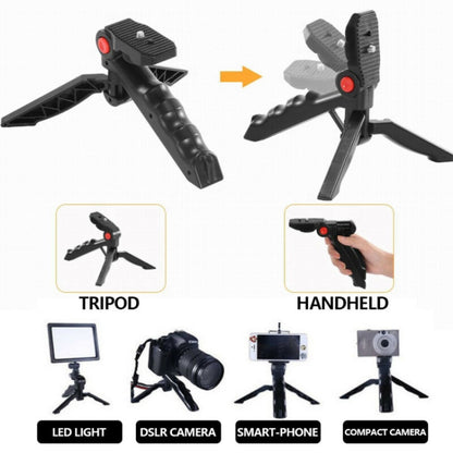 KIT-11LM Tripod Fill Light With Microphone Vlogging Kit For Live Phone Recording(Black) - Stand by PMC Jewellery | Online Shopping South Africa | PMC Jewellery | Buy Now Pay Later Mobicred