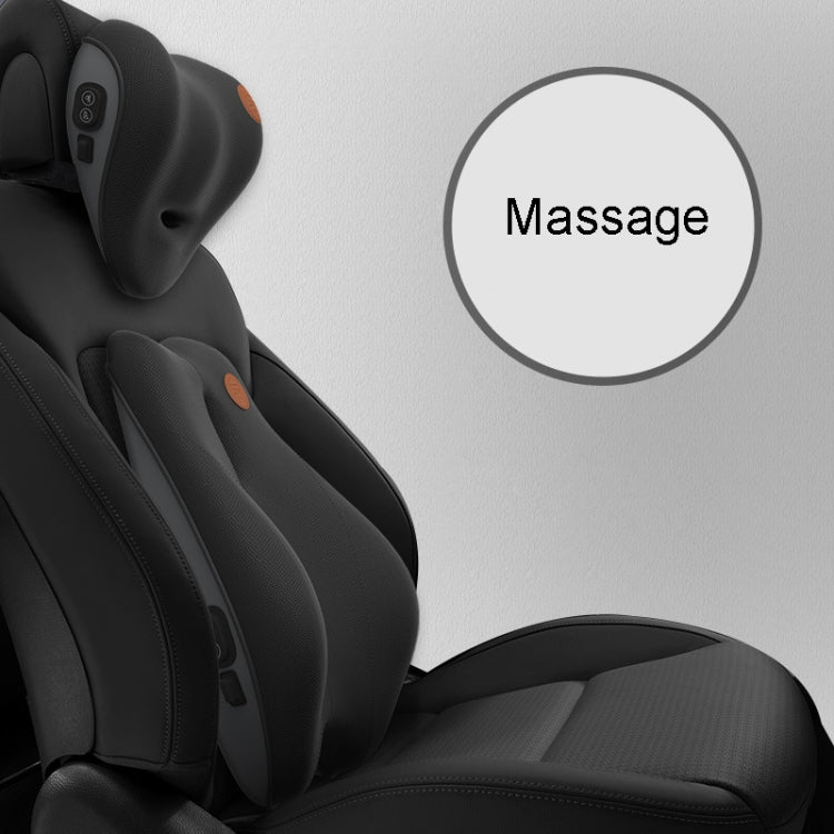SR-21 Car Lumbar Cushion Headrest Seat Memory Foam Accessories, Style: Massage Lumbar Support (Black) - Seat Accessories by PMC TechLife | Online Shopping South Africa | PMC TechLife | Buy Now Pay Later Mobicred