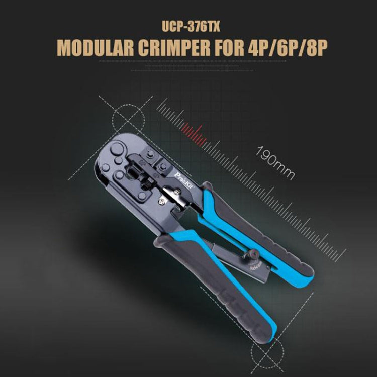 ProsKit UCP-376TX 4P/6P/8P Three-Purpose Network Crimping Plier - Pliers by ProsKit | Online Shopping South Africa | PMC Jewellery | Buy Now Pay Later Mobicred