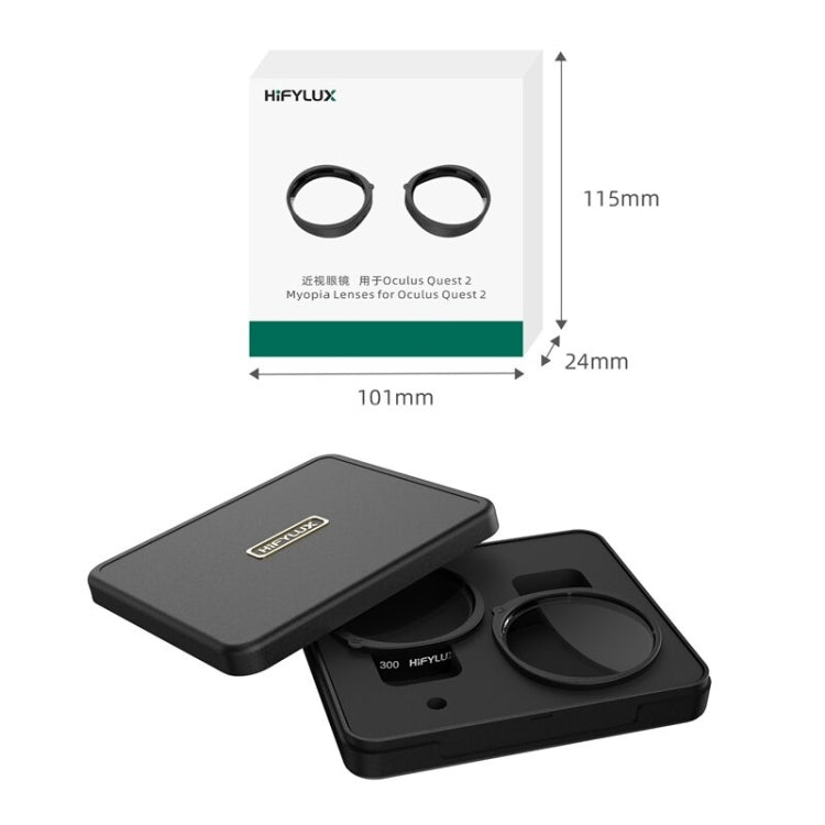 For Oculus Quest 2 Hifylux Q2-QF11 1pair Myopia Lens Frame Aspheric Resin VR Glasses Accessories(400 Degrees) - free shipping - PMC TechLife - Order now!