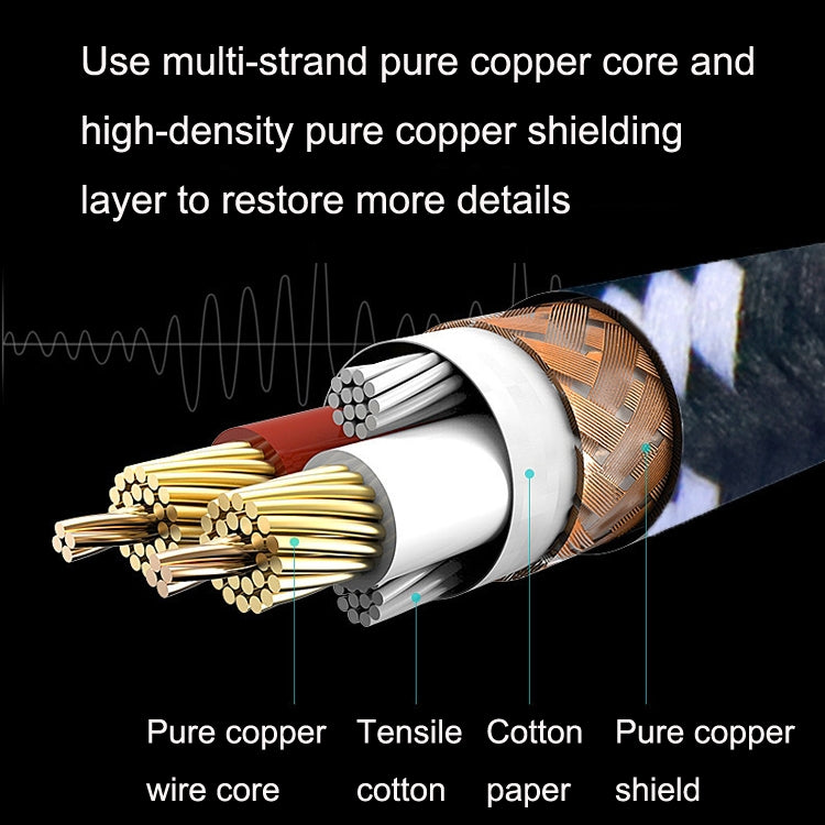 5m 2 Straight Head 6.35mm Guitar Cable Oxygen-Free Copper Core TS Large Two-core Cable - Microphone Audio Cable & Connector by PMC TechLife | Online Shopping South Africa | PMC TechLife | Buy Now Pay Later Mobicred