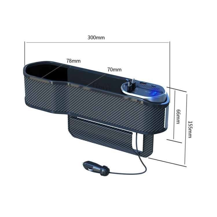 Vehicle Seat Gap Storage Box Organizer Front Seat Console Side Pocket ,Spec: Wireless Charging Upgrade Wire - Stowing Tidying by PMC TechLife | Online Shopping South Africa | PMC TechLife | Buy Now Pay Later Mobicred