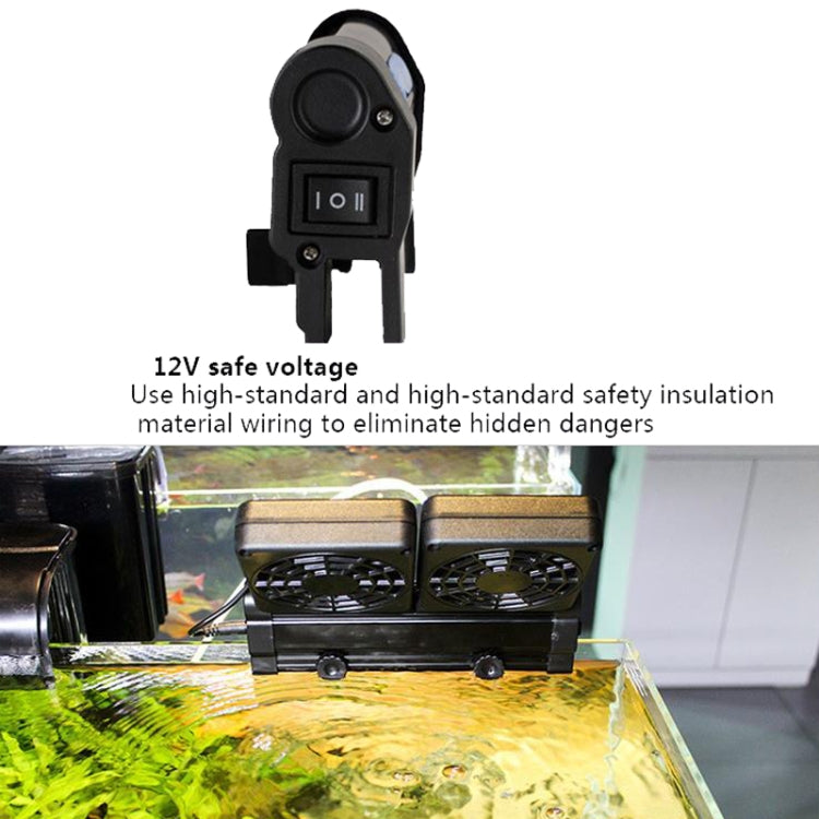 Fish Tank Cooling Fan Cooling Silent Aquarium Fan, Specification: 2 Head US Plug - Fish Tanks & Accessories by PMC TechLife | Online Shopping South Africa | PMC TechLife | Buy Now Pay Later Mobicred