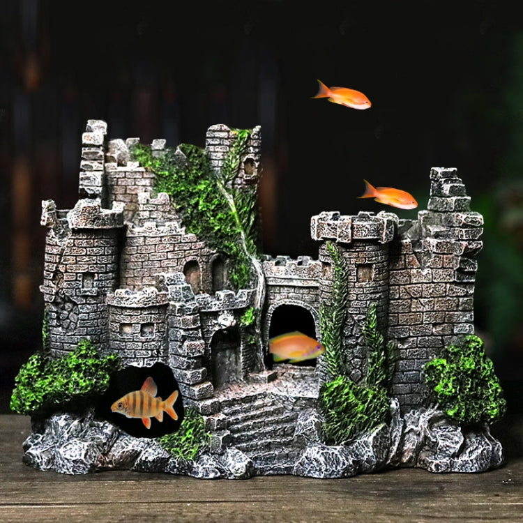 Fish Tank Ancient Castle Resin Decoration Aquarium Cavern Building Decoration - free shipping - PMC TechLife - Order now!
