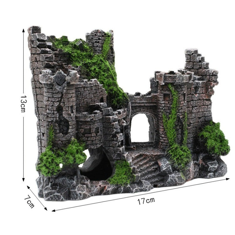 Fish Tank Ancient Castle Resin Decoration Aquarium Cavern Building Decoration - free shipping - PMC TechLife - Order now!