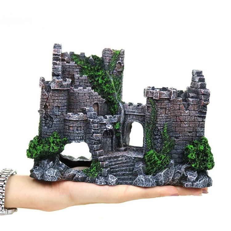 Fish Tank Ancient Castle Resin Decoration Aquarium Cavern Building Decoration - free shipping - PMC TechLife - Order now!