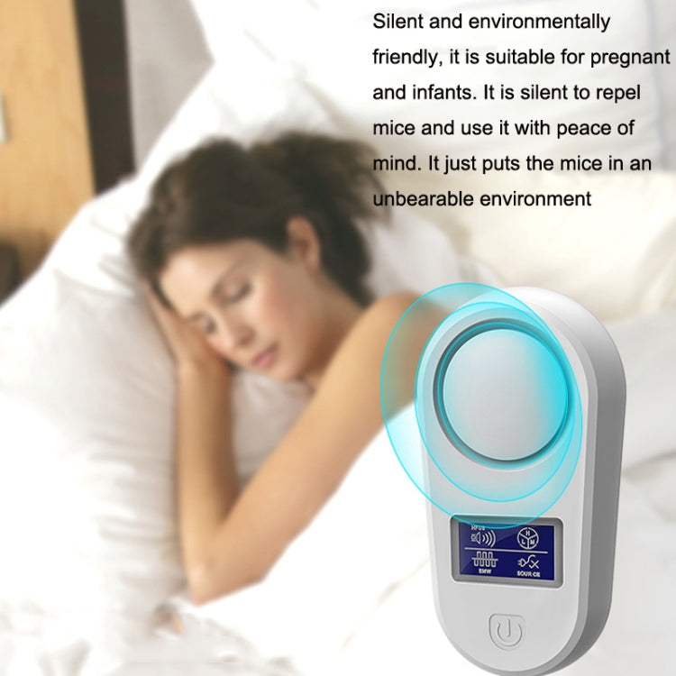 High Power Display Ultrasonic Mouse Repellent Mosquito Repellent Home Intelligent Insect Repellent EU Plug(White) - Repellents by PMC TechLife | Online Shopping South Africa | PMC TechLife | Buy Now Pay Later Mobicred