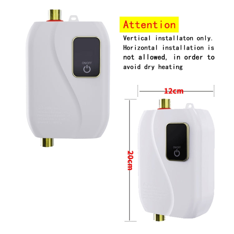 Instant Water Heater Mini Kitchen Quick Heater Household Hand Washing Water Heater US Plug(Black) - free shipping - PMC TechLife - Order now!