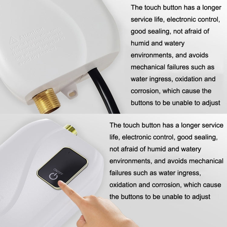 Instant Water Heater Mini Kitchen Quick Heater Household Hand Washing Water Heater EU  Plug(Black) - free shipping - PMC TechLife - Order now!