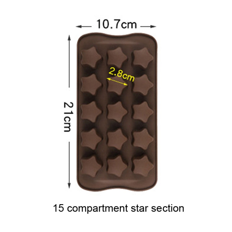 2pcs Silicone Chocolate Mold Jelly Christmas Candy Cake Mould, Style: Star - Food Molds by PMC TechLife | Online Shopping South Africa | PMC TechLife