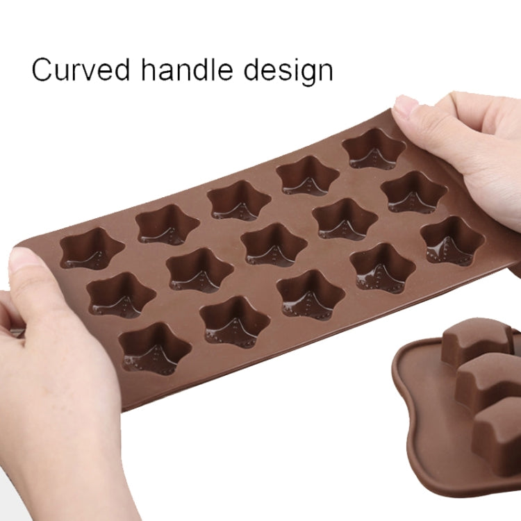 2pcs Silicone Chocolate Mold Jelly Christmas Candy Cake Mould, Style: Star - Food Molds by PMC TechLife | Online Shopping South Africa | PMC TechLife