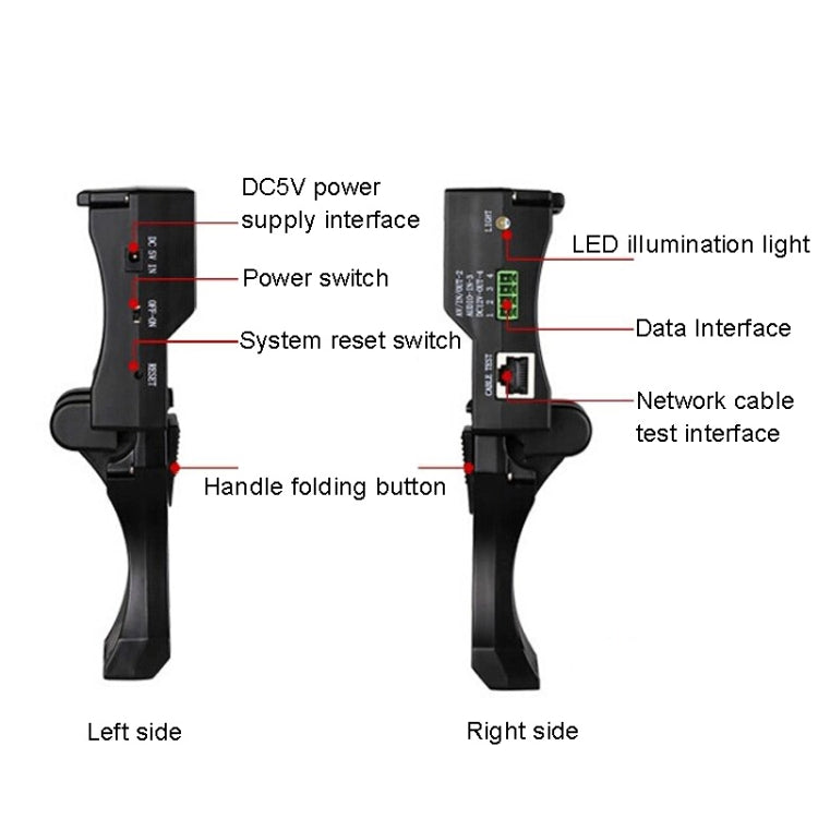 JSK-4300B 4.3 inch Handheld 12V Output Network Cable Monitoring Tester(With US Plug Power Adapter) - Other Tools by PMC TechLife | Online Shopping South Africa | PMC TechLife