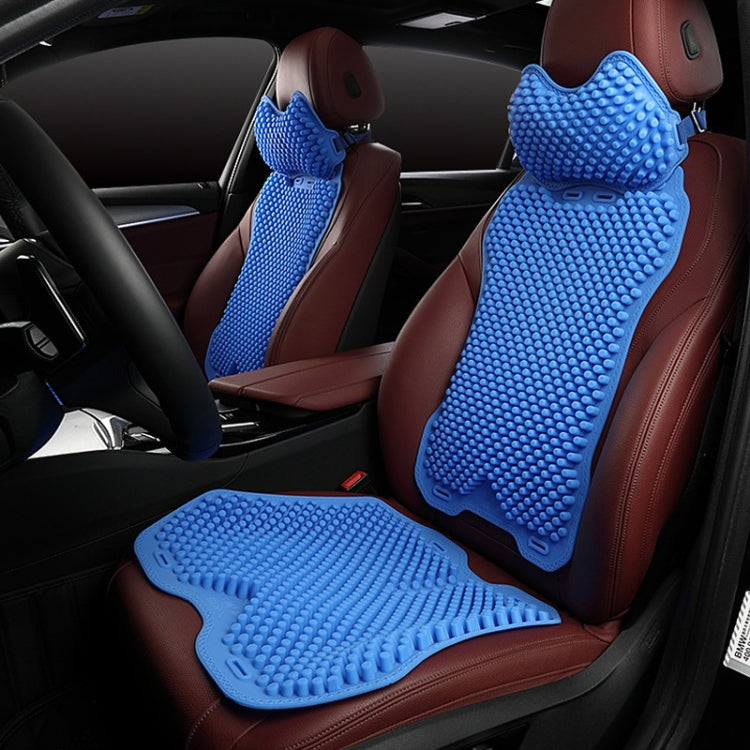 Silicone Car Seat Cushion Summer Breathable Cool Pad, Color: Rear Cushion Gray - Seat Accessories by PMC Jewellery | Online Shopping South Africa | PMC Jewellery | Buy Now Pay Later Mobicred