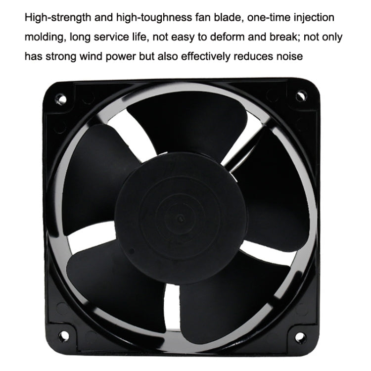 FP20060 220V 20cm Chassis Cabinet Metal Case Low Noise Cooling Fan - Fan Cooling by PMC Jewellery | Online Shopping South Africa | PMC Jewellery | Buy Now Pay Later Mobicred