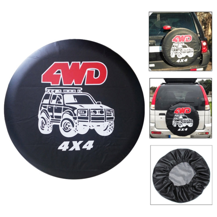 14 inch PVC Faux Leather Spare Wheel Cover Rear Tire Protector - Window Foils & Solar Protection by PMC TechLife | Online Shopping South Africa | PMC TechLife | Buy Now Pay Later Mobicred
