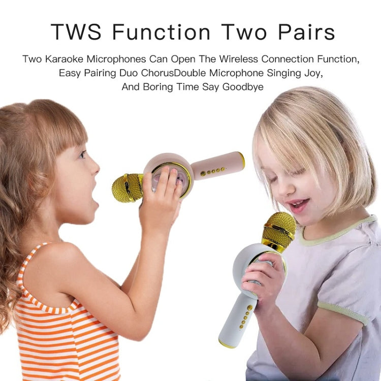X6 Children Portable Bluetooth Light Microphone Audio All-in-One Machine(Milky White) - Microphone by PMC TechLife | Online Shopping South Africa | PMC TechLife | Buy Now Pay Later Mobicred