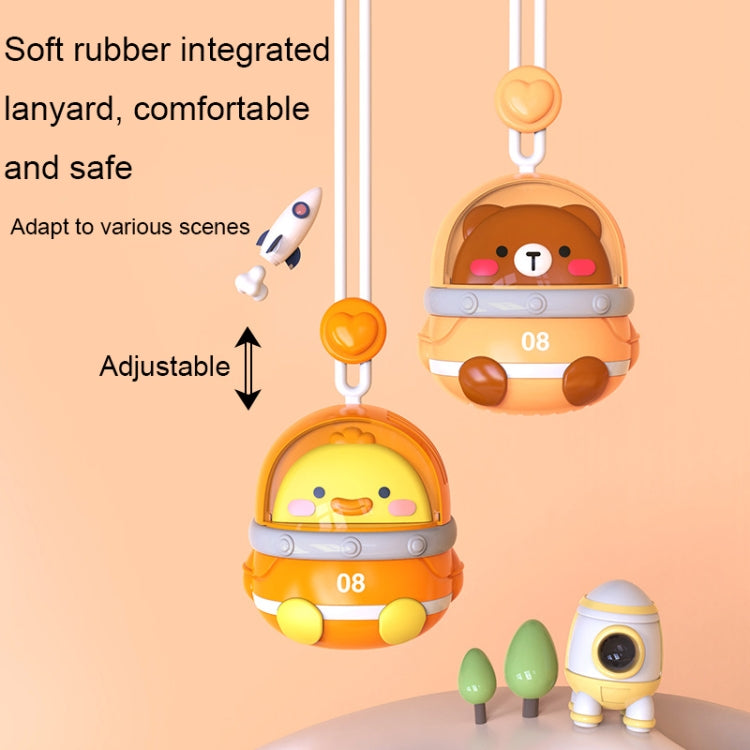 CS1327 Small USB Charging Cartoon Hanging Neck Fan Portable Leafless Silent Mini Fan(Pig) - free shipping - PMC TechLife - Order now!