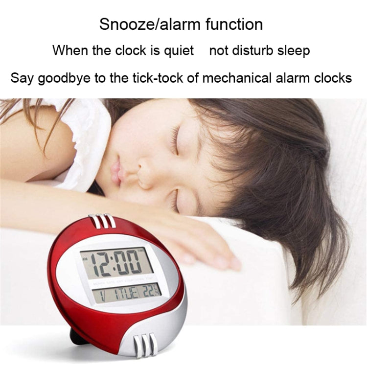 3885N Modern Silent Electronic Clock LCD Large Character Clock(Red) - Wall Clock by PMc TechLife | Online Shopping South Africa | PMc TechLife | Buy Now Pay Later Mobicred