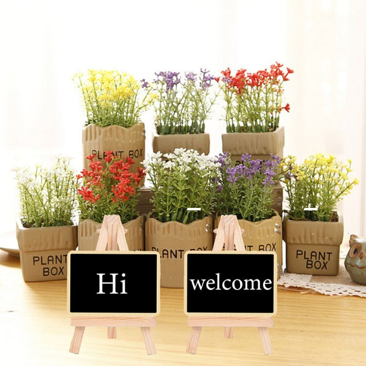 Small Party Shop Message Blackboard Ornaments Pine Tripod Decorative Message Board(Arched) - Message Boards by PMC TechLife | Online Shopping South Africa | PMC TechLife | Buy Now Pay Later Mobicred