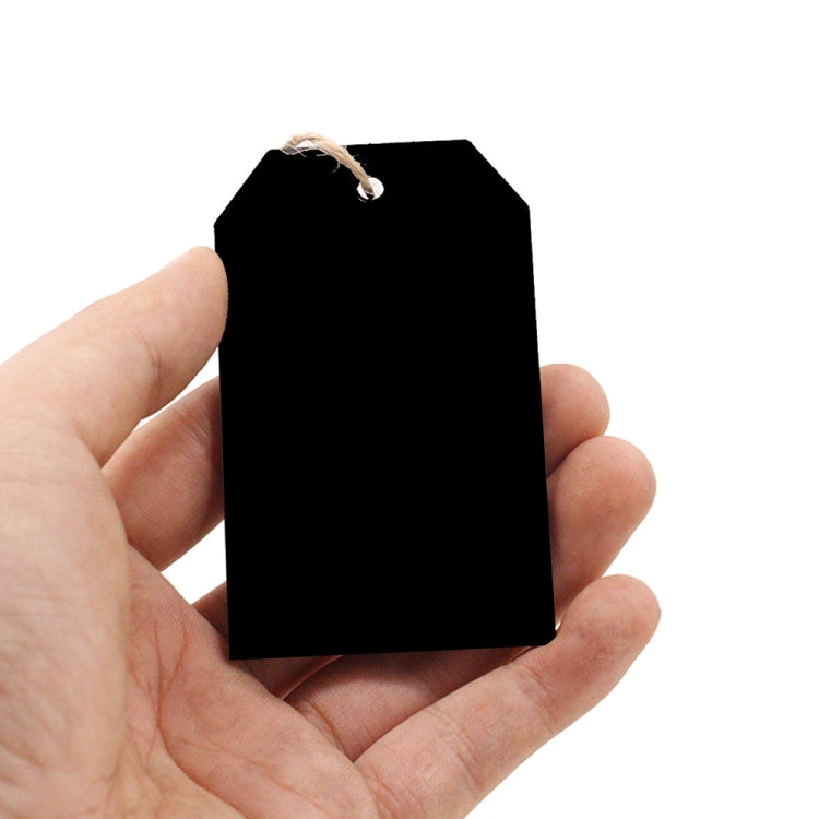 10pcs/Set Mini Hanging Wooden Message Board Home Holiday Decor Lanyard Chalkboard(Rectangle) - Message Boards by PMC TechLife | Online Shopping South Africa | PMC TechLife | Buy Now Pay Later Mobicred