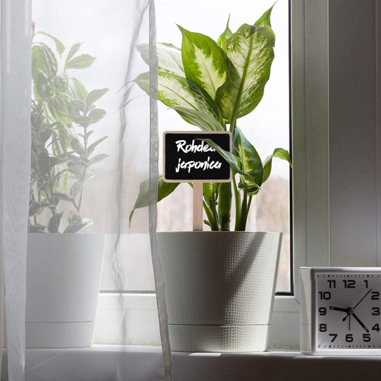 ZX507 10pcs Wooden Plug-in DIY Message Board Mini Plant Name Tags Desktop Display Board(24cm Length) - Message Boards by PMC Jewellery | Online Shopping South Africa | PMC Jewellery