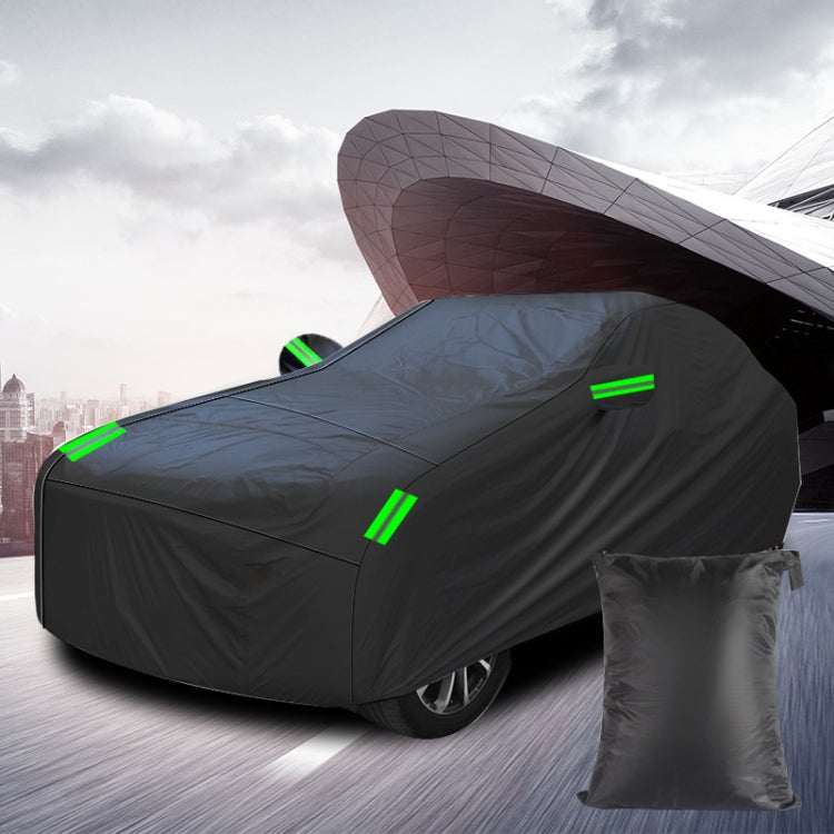 190T Silver Coated Cloth Car Rain Sun Protection Car Cover with Reflective Strip, Size: L - free shipping - PMC TechLife - Order now!