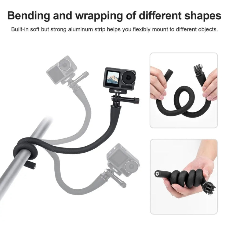TELESIN Flexible Mount Bracket Octopus Tripod For Mini Action Camera and Mobile Phone,Spec: Only Bracket - Holder by TELESIN | Online Shopping South Africa | PMC TechLife